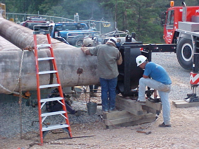 On-site welding during field installation